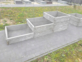 Kvetináč 100 cm x 5 x 25 cm betón